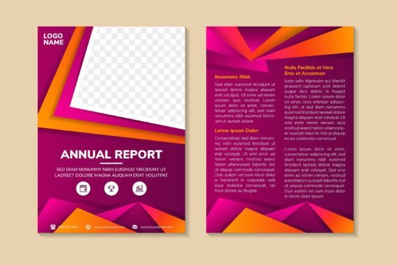 Annual Report Vertical Flyer Pink: A Versatile and Creative Design Solution