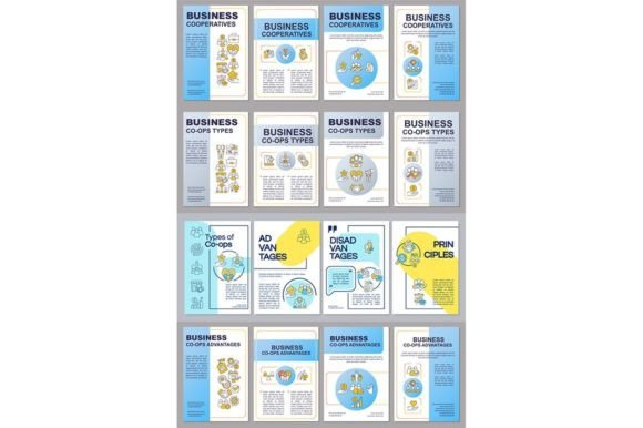 Business Co-ops Brochure Templates