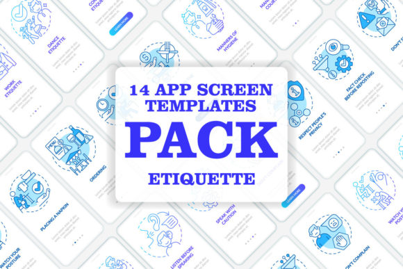 Etiquette Blue Onboarding Mobile App Set: A Comprehensive Guide for Modern UX Design