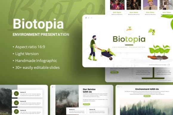 Explore the Versatility of Biotopia Environment Presentation Template