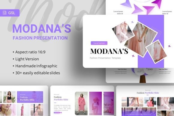 Introducing Modana's Fashion Google Slides Template: A Versatile Tool for Creative Presentations