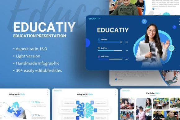 Strategic Use of Presentation Template - Educatiy for Enhanced Communication and Branding
