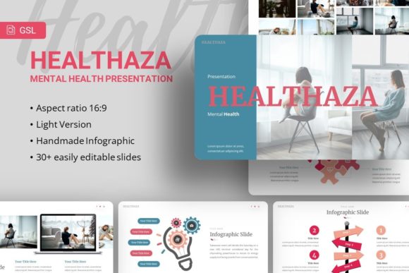 Unlocking Creativity and Professionalism with Healthaza Mental Health Google Slides Template